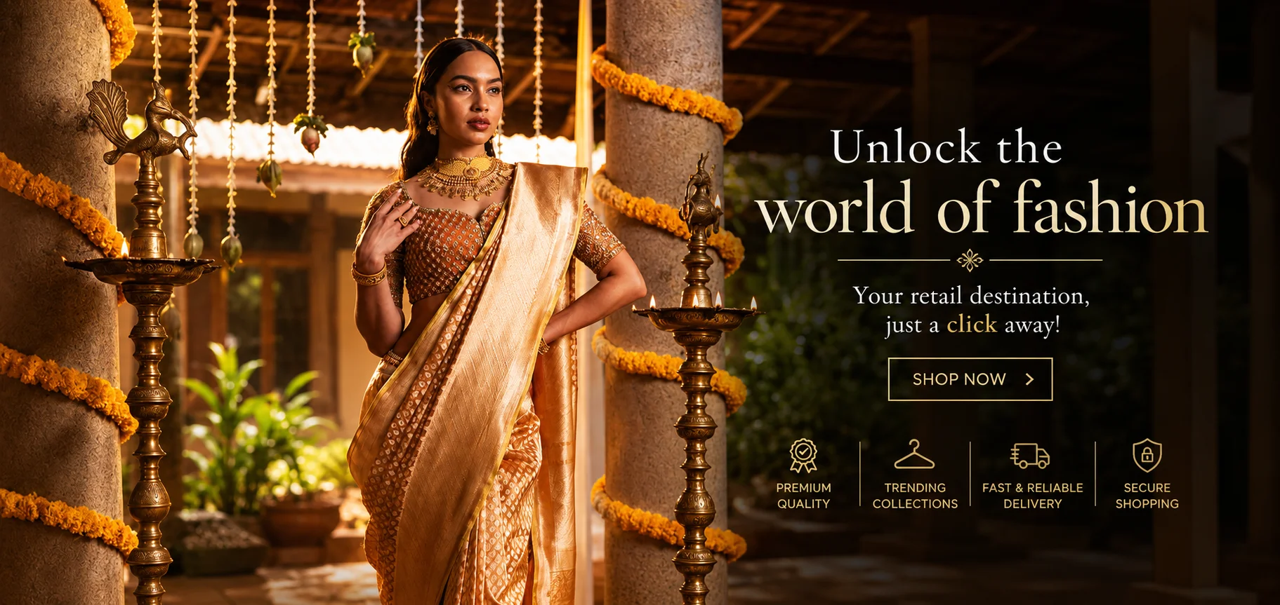 Unlock the world of fashion - Your retail destination, just a click away!