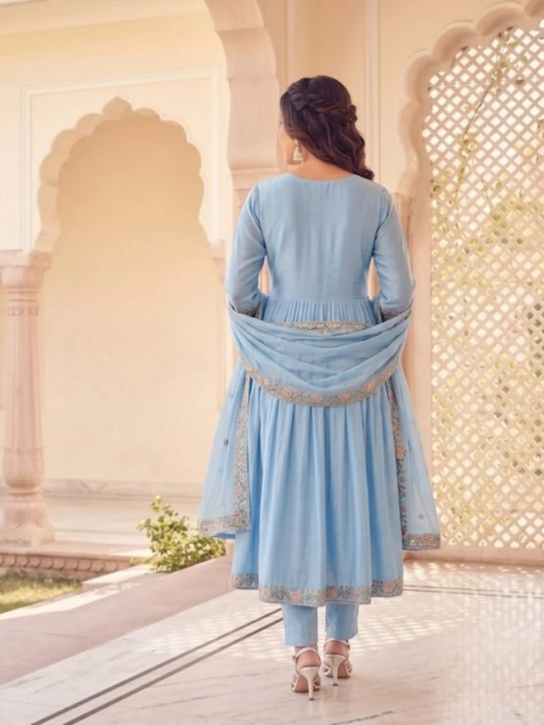 Malchandri Cotton Anarkali Kurta Set | Femmeera detail view 2